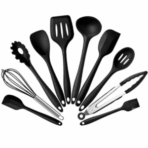 Utensílio de Cozinha de Silicone - Preto